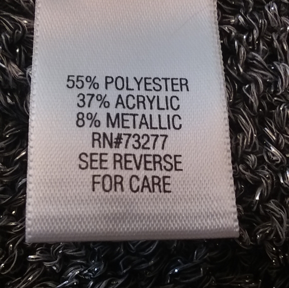 AA567 APT 9, Sweater, Boatneck, lg., Black&silver - Picture 4 of 5